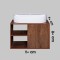 ست کابینت و روشویی مدل H19 به همراه آینه