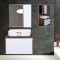ست کابینت و روشویی مدل H17 به همراه آینه و باکس