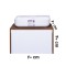 ست کابینت و روشویی مدل H17 به همراه آینه و باکس