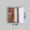 ست کابینت و روشویی مدل H25 به همراه آینه و باکس