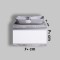 ست کابینت و روشویی مدل H25 به همراه آینه و باکس