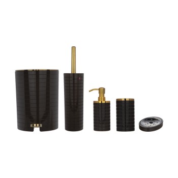 ست سرویس بهداشتی 5 تکه کنتراست کد 03Brown
