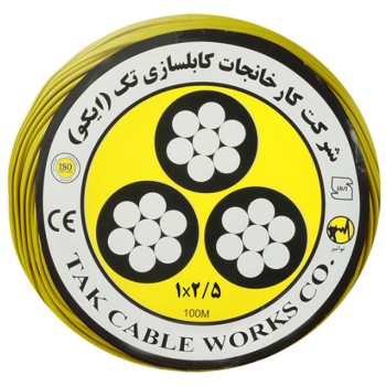 سیم برق افشان 1 در 2.5 کابل تک مدل ارت
