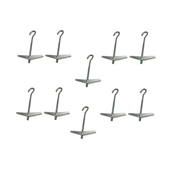قلاب پروانه ای مدل P-100-10 بسته 10 عددی