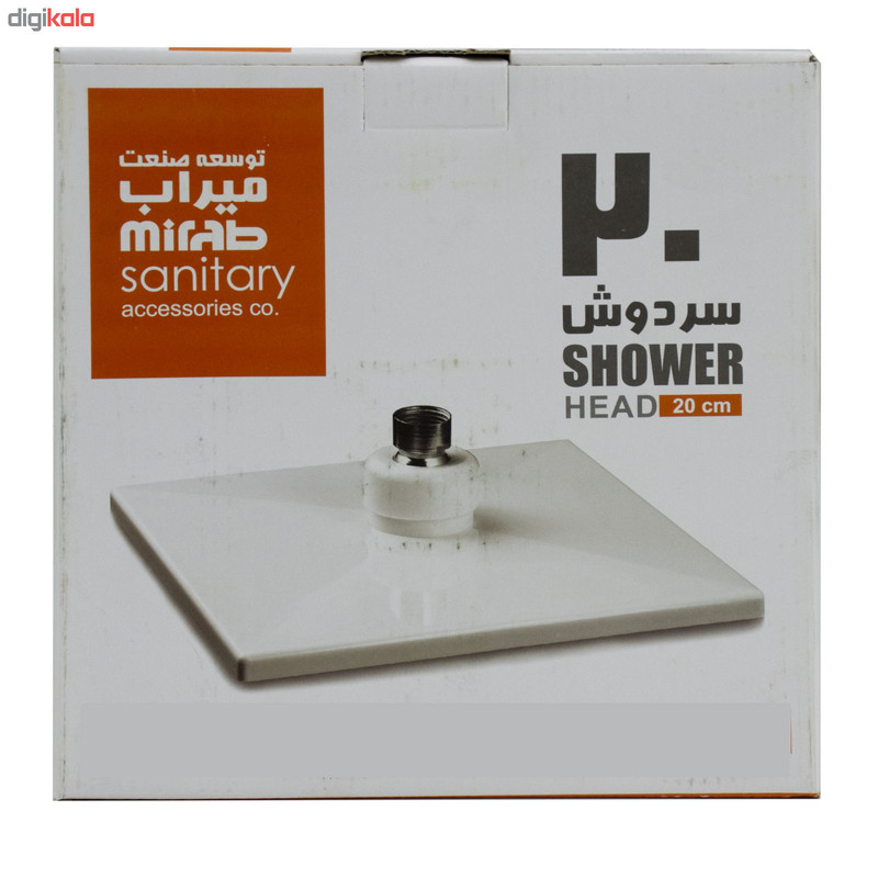 سردوش حمام توسعه صنعت میراب مدل کروم ژله ای 20