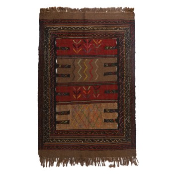 گلیم دستبافت مدل سفره کردی 40204102