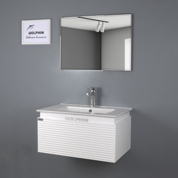 ست کابینت و روشویی دلفین مدل W-7246-bmb به همراه آینه