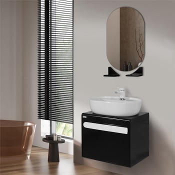 ست کابینت روشویی آزالیا مدل ellipse12 به همراه آینه و شلف