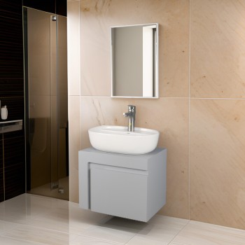 ست کابینت و روشویی دلفین مدل 5035-gr به همراه آینه