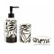 ست سرویس بهداشتی سه پارچه کاراجا هوم مدل Zebra گورخری