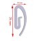 هوکس و گیره چوب پرده مدل GIRHOOK50 بسته 100 عددی