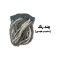 پرده ریشه ای مدل پفکی کد TW-PS5 سایز 80x300 سانتی متر