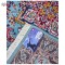 فرش ماشینی سهند طرح هریس کد P648.QJ زمینه فیروزه ای