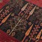 فرش ماشینی هیوا طرح بلوچ کد 3-219 زمینه لاکی