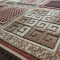 گلیم ماشینی مدل خشتی زمینه کرم