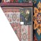 گلیم ماشینی دنیای فرش طرح کتیبه کد 412