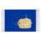 فرش ماشینی دیوارکوب اطلس آبی طرح اسماء الله الخافض مدل T3158