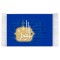 فرش ماشینی دیوارکوب اطلس آبی طرح اسماء الله الواجد مدل T3200
