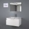 ست کابینت و روشویی دلفین مدل W-7246-bmb به همراه آینه